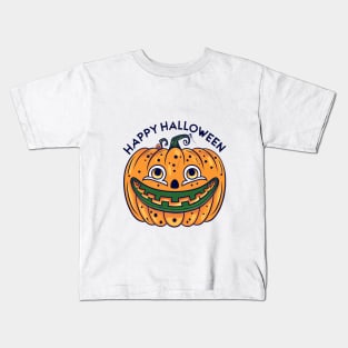 Vintage Halloween Pumpkin 2023. Halloween 2023 Kids T-Shirt